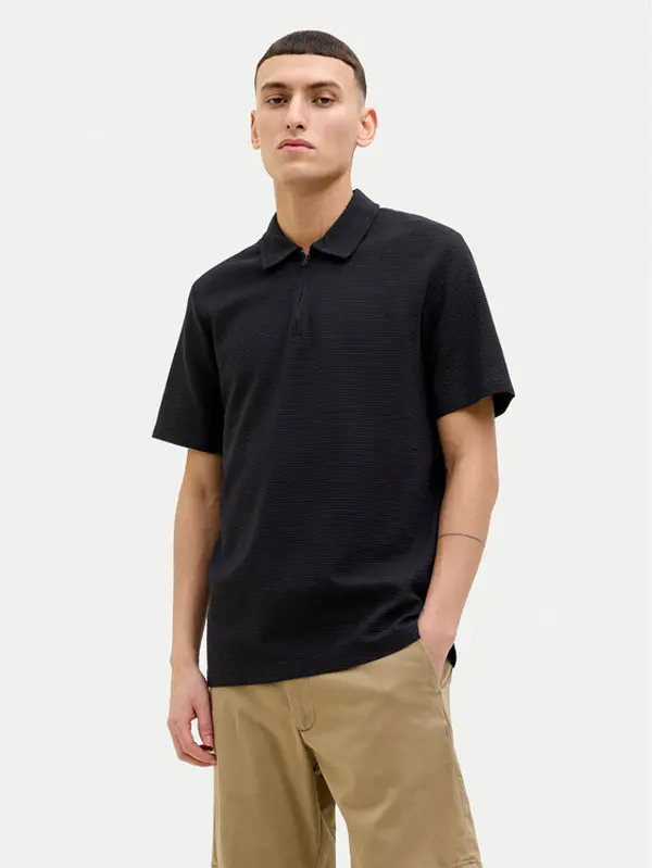 jack & jones Jack & Jones Polo Benja 12269338 Crna Regular Fit