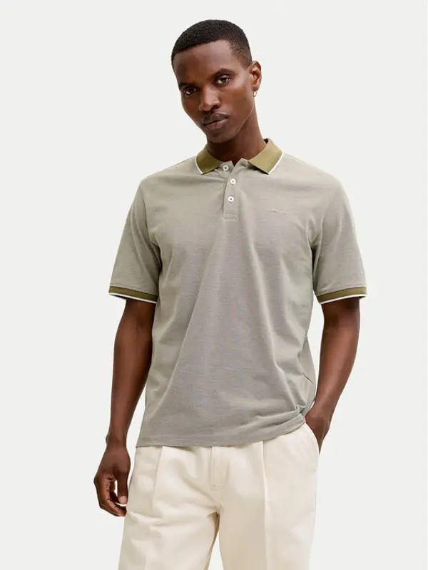 jack & jones Jack & Jones Polo Blualves 12274681 Zelena Regular Fit
