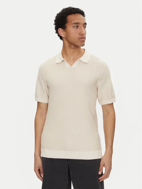 jack & jones Jack & Jones Polo Ceaston 12273012 Bež Regular Fit