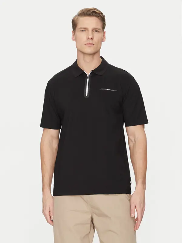 jack & jones Jack & Jones Polo Fusion 12273127 Crna Regular Fit