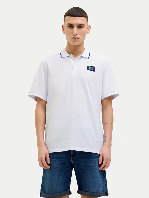 jack & jones Jack & Jones Polo Hudson 12269238 Bijela Regular Fit