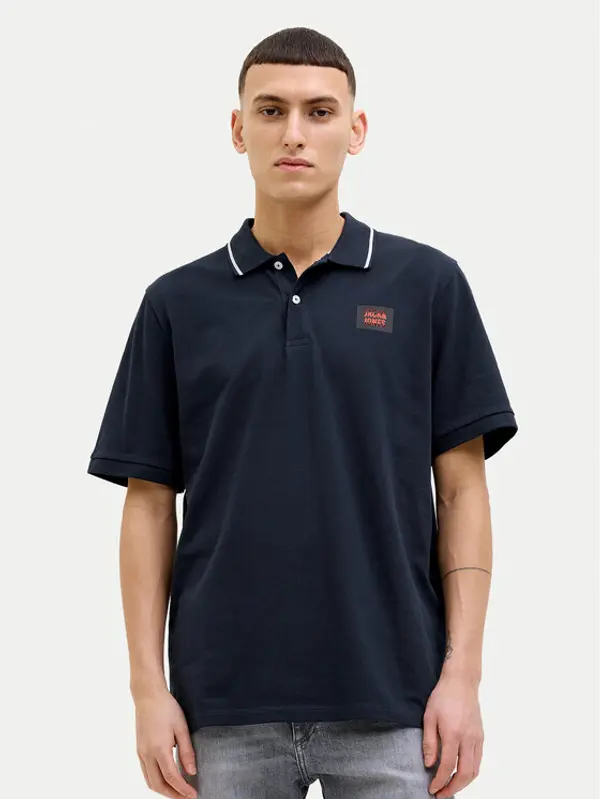 jack & jones Jack & Jones Polo Hudson 12269238 Tamnoplava Regular Fit