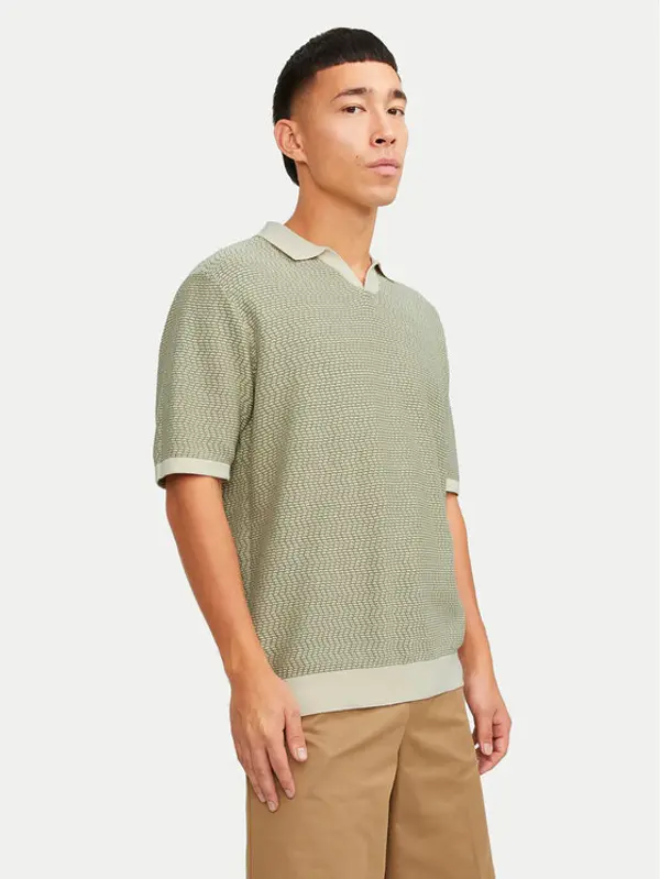 jack & jones Jack & Jones Polo Jormykonos 12255950 Zelena Regular Fit