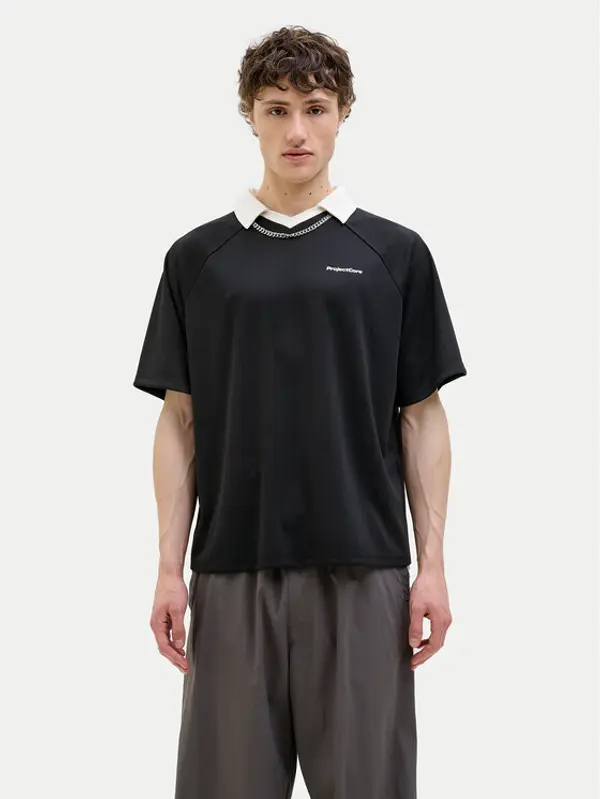 jack & jones Jack & Jones Polo Lido 12276758 Crna Loose Fit