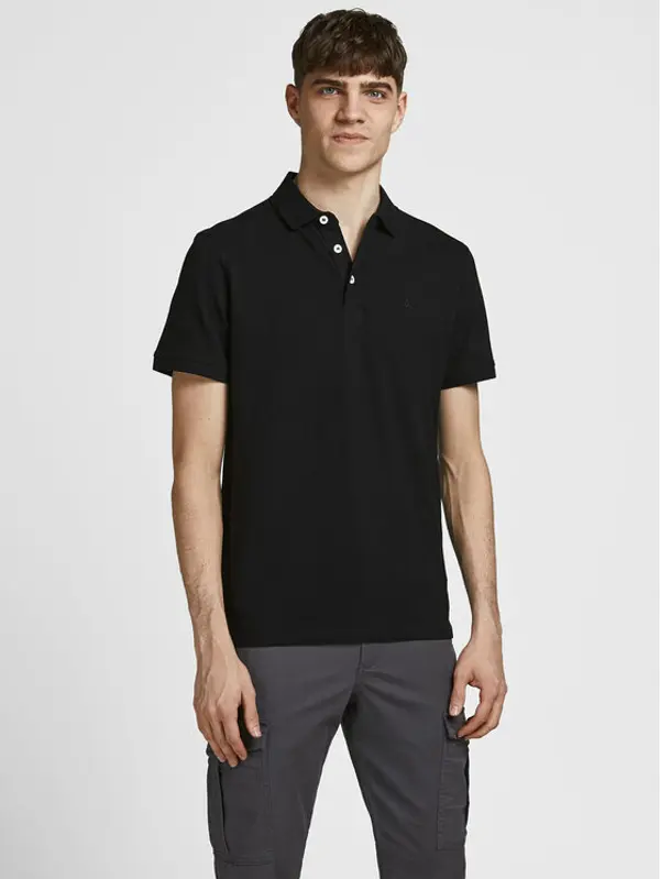 jack & jones Jack & Jones Polo Paulos 12136668 Crna Slim Fit