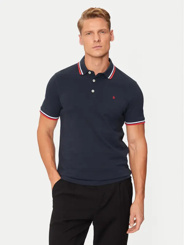 jack & jones Jack & Jones Polo Paulos 12136668 Tamnoplava Slim Fit