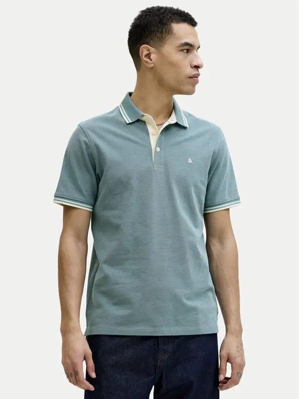 jack & jones Jack & Jones Polo Paulos 12136668 Zelena Regular Fit