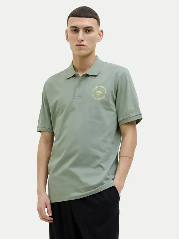 jack & jones Jack & Jones Polo Simon 12269299 Zelena Regular Fit