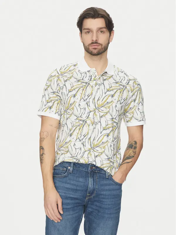 jack & jones Jack & Jones Polo Split 12272985 Bijela Regular Fit