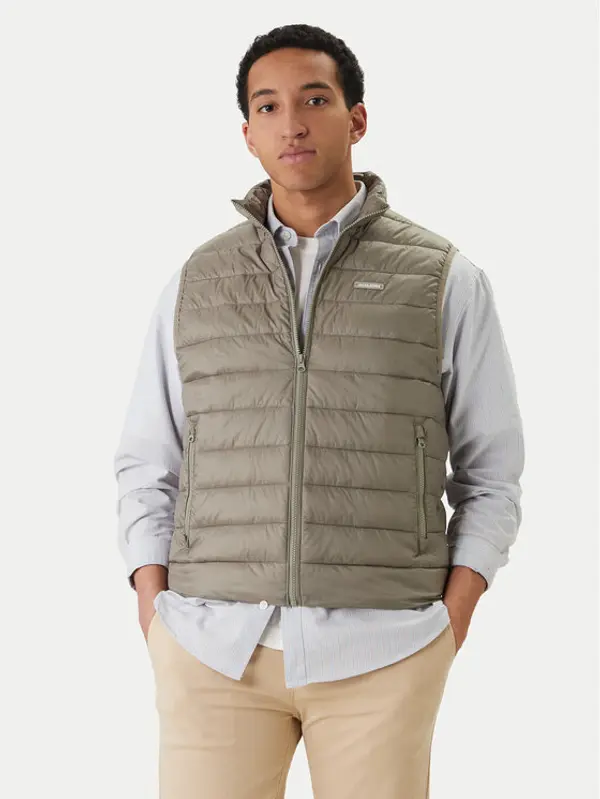 jack & jones Jack & Jones Prsluk Louis 12288921 Zelena Regular Fit