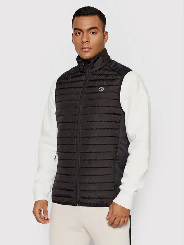 jack & jones Jack & Jones Prsluk Multi 12200684 Crna Slim Fit