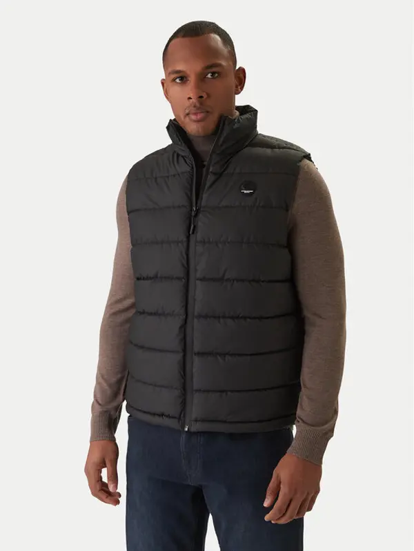 jack & jones Jack & Jones Prsluk Point 12287600 Crna Regular Fit