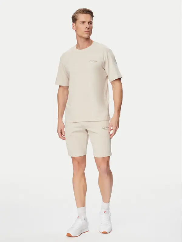 jack & jones Jack & Jones Set majica i hlače Archive 12297642 Bež Relaxed Fit