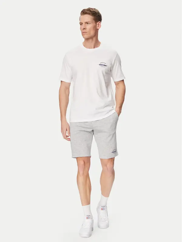 jack & jones Jack & Jones Set majica i hlače Brandon 12298184 Bijela Regular Fit