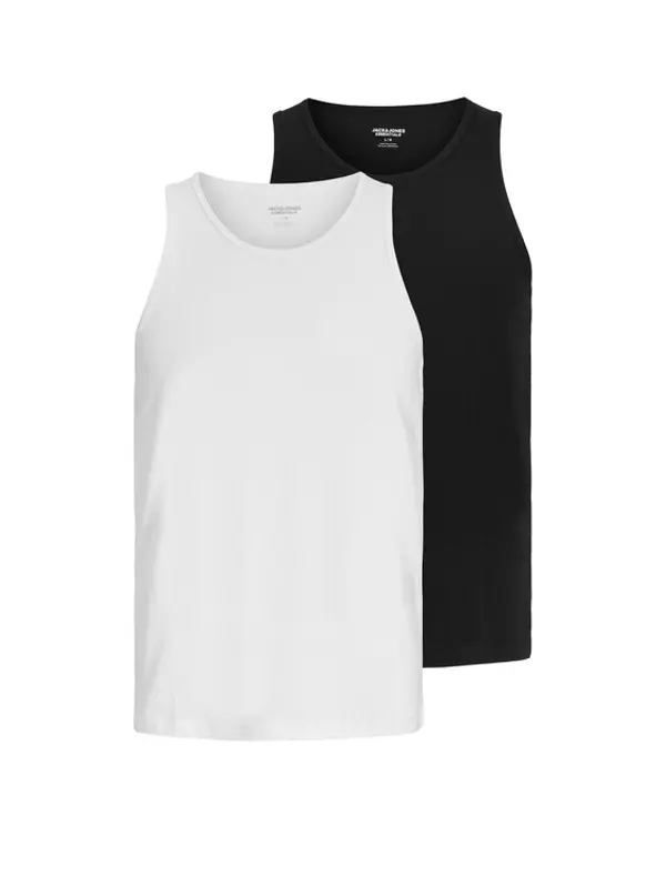 jack & jones Jack & Jones Set potkošulja bez rukava﻿ Organic 12297688 Crna Regular Fit