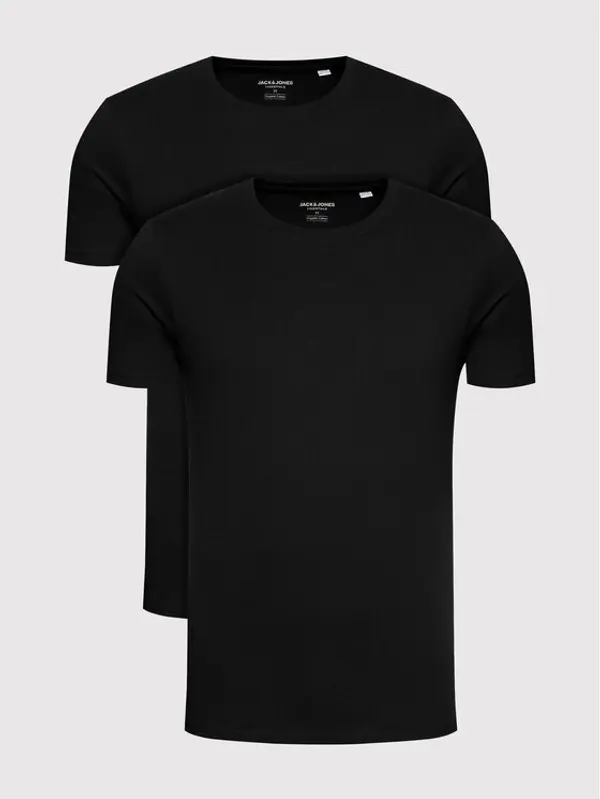 jack & jones Jack & Jones Set t-shirt majica﻿ Basic Crew Neck 12133913 Crna Regular Fit