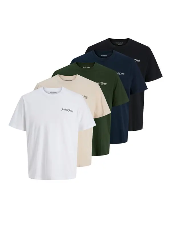 jack & jones Jack & Jones Set t-shirt majica﻿ Yuki 12288322 Šarena Relaxed Fit