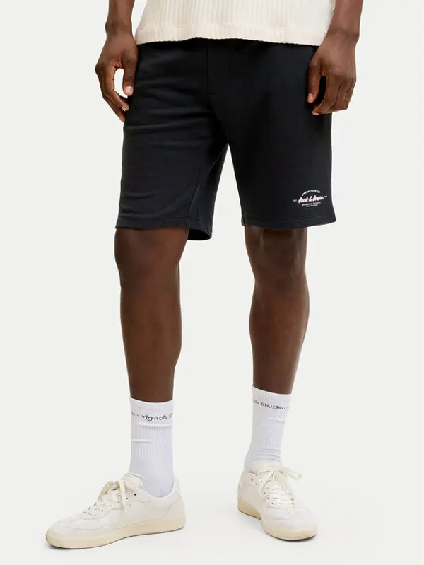 jack & jones Jack & Jones Sportske kratke hlače Gordon Brandon 12292136 Crna Regular Fit