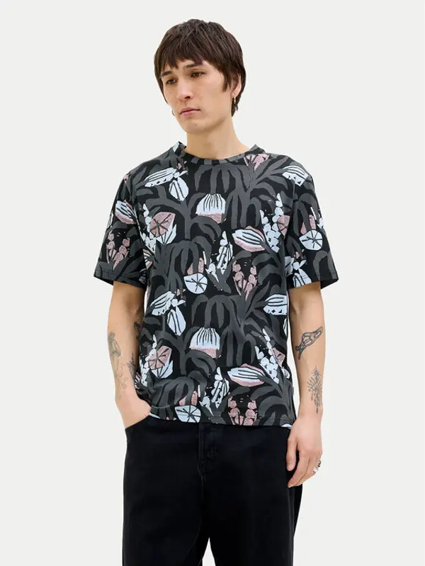 jack & jones Jack & Jones T-shirt Almeria 12276912 Crna Regular Fit