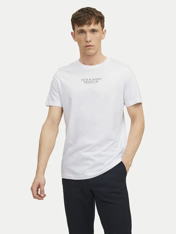 jack & jones Jack & Jones T-shirt Archie 12217167 Bijela Regular Fit