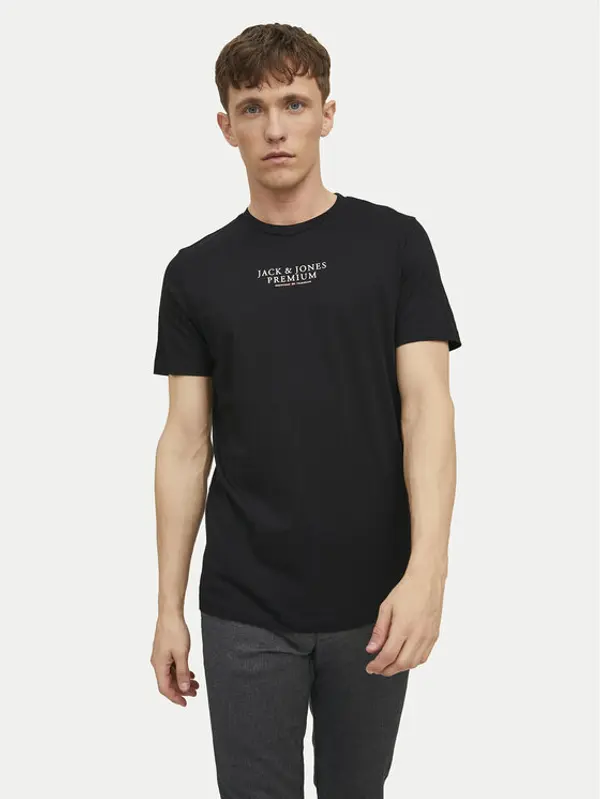 jack & jones Jack & Jones T-shirt Archie 12217167 Crna Regular Fit