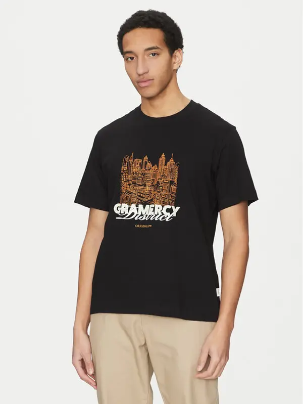 jack & jones Jack & Jones T-shirt Boston 12272981 Crna Relaxed Fit