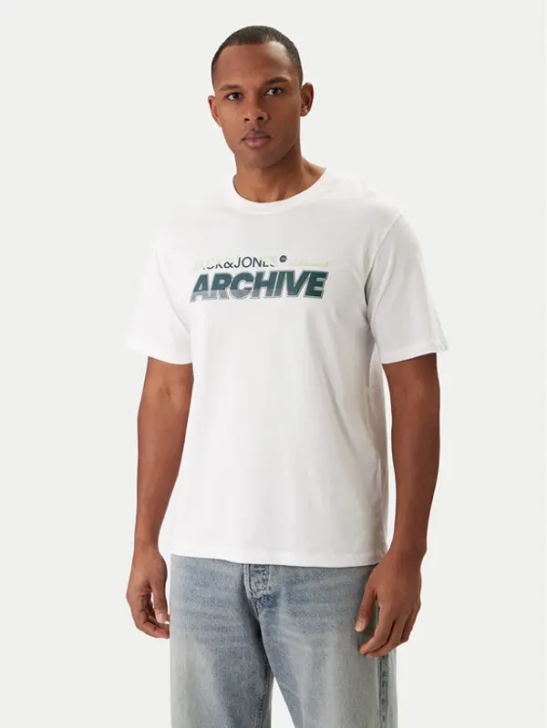 jack & jones Jack & Jones T-shirt Brat Tee 12288103 Bijela Regular Fit