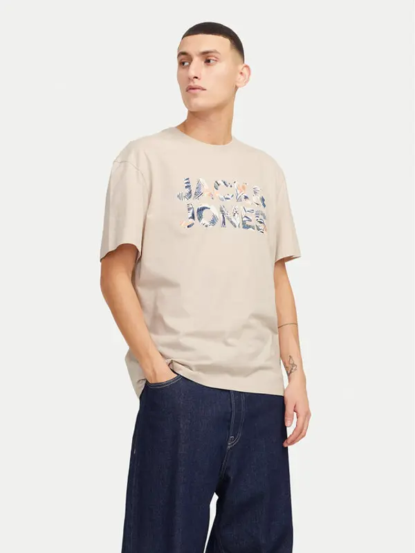 jack & jones Jack & Jones T-shirt Bryan 12268127 Bež Relaxed Fit