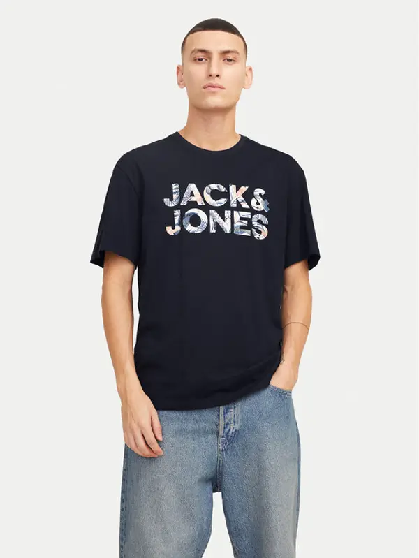 jack & jones Jack & Jones T-shirt Bryan 12268127 Tamnoplava Relaxed Fit