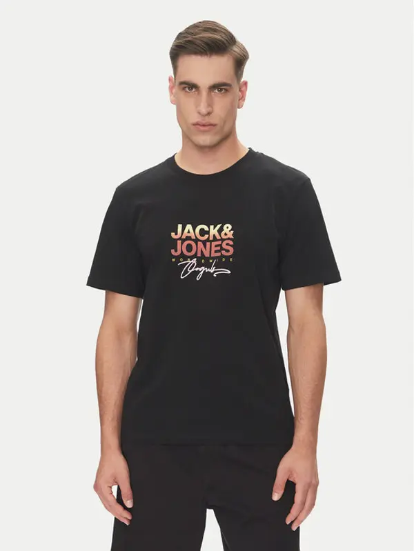jack & jones Jack & Jones T-shirt Canggu 12281809 Crna Regular Fit