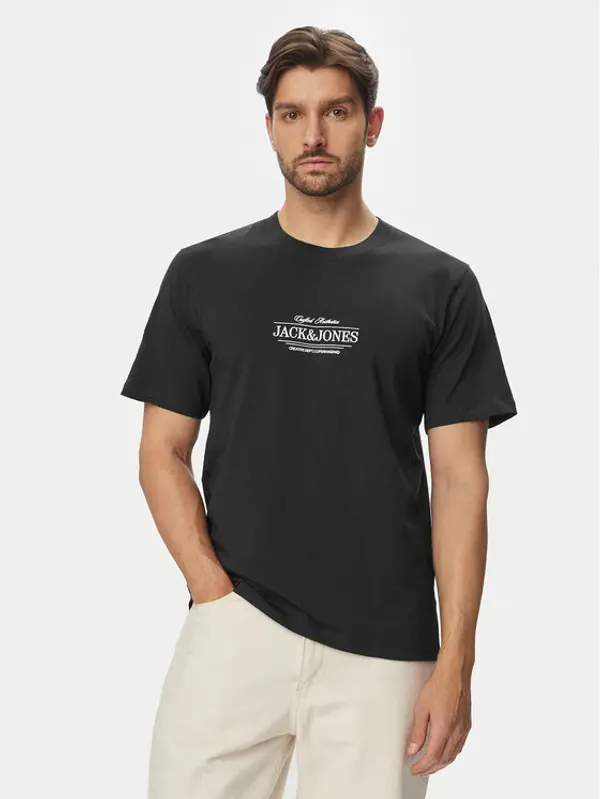 jack & jones Jack & Jones T-shirt Cassis 12295049 Crna Regular Fit