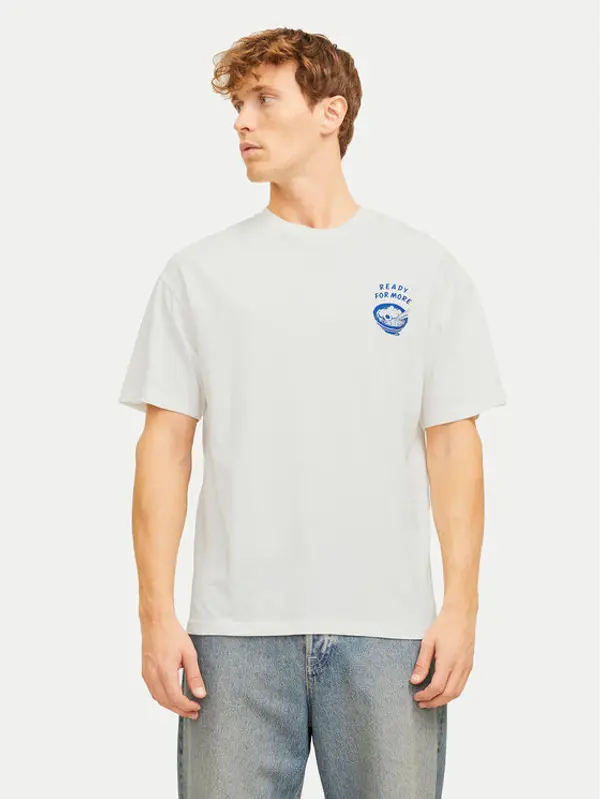 jack & jones Jack & Jones T-shirt Charge 12269384 Bijela Relaxed Fit