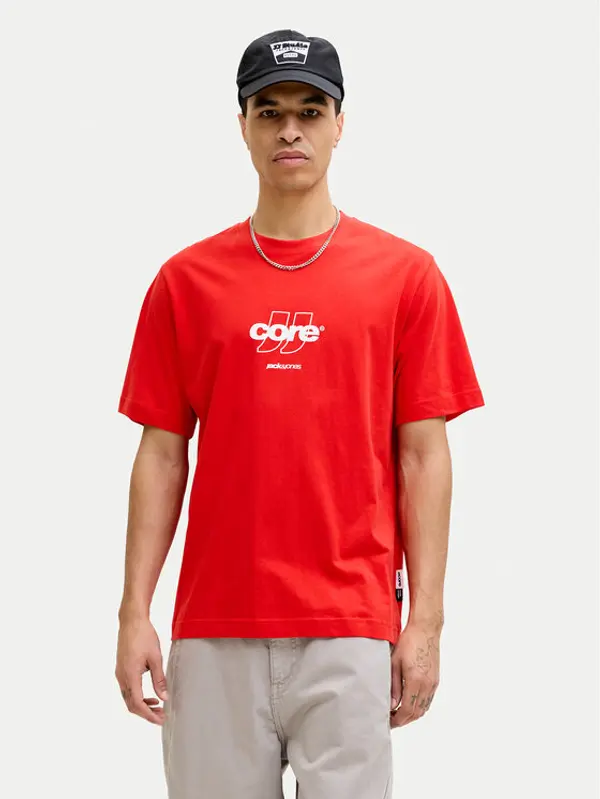 jack & jones Jack & Jones T-shirt Club 12289868 Crvena Relaxed Fit