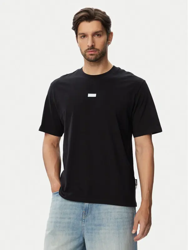 jack & jones Jack & Jones T-shirt Club Badge 12295036 Crna Regular Fit
