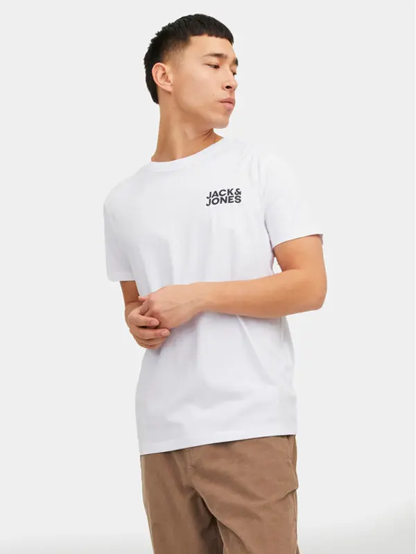 jack & jones Jack & Jones T-shirt Corp 12151955 Bijela Regular Fit