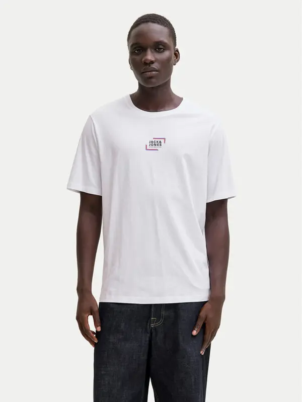 jack & jones Jack & Jones T-shirt Corp Graphic 12268415 Bijela Regular Fit