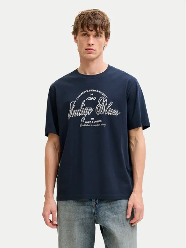 jack & jones Jack & Jones T-shirt Denver 12291213 Plava Relaxed Fit