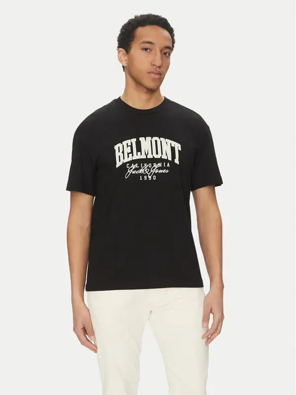 jack & jones Jack & Jones T-shirt Detroit 12268441 Crna Relaxed Fit