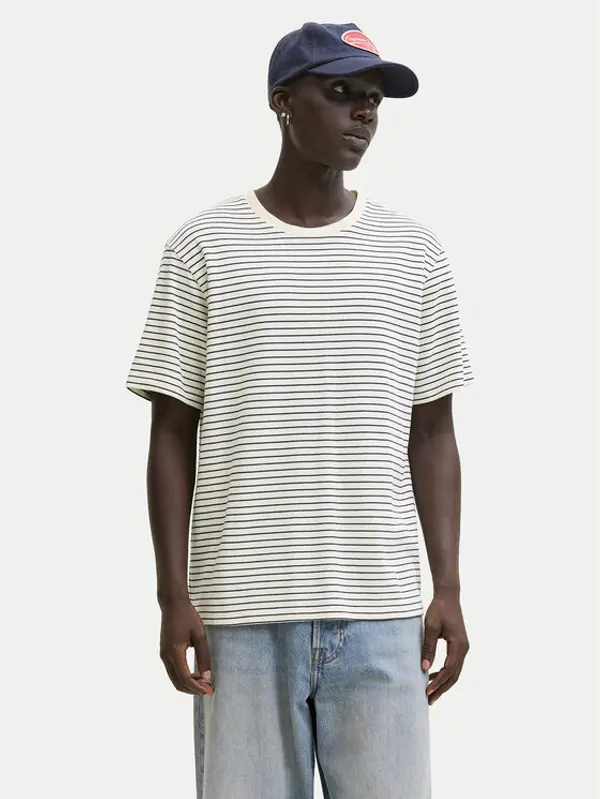 jack & jones Jack & Jones T-shirt Dover 12288015 Écru Relaxed Fit