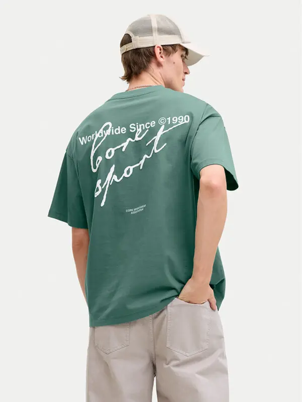 jack & jones Jack & Jones T-shirt Dust 12292982 Tirkizna Loose Leg