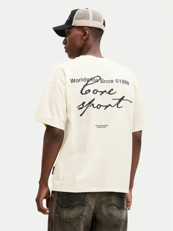 jack & jones Jack & Jones T-shirt Dust 12292982 Žuta Loose Leg