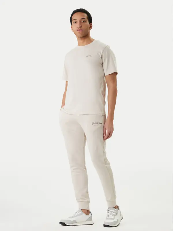 jack & jones Jack & Jones T-shirt Earchive 12297641 Bež Regular Fit