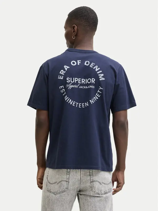 jack & jones Jack & Jones T-shirt Edover 12288005 Tamnoplava Regular Fit