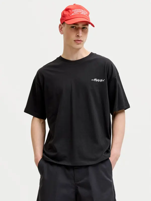 jack & jones Jack & Jones T-shirt Eterna 12295544 Crna Loose Fit