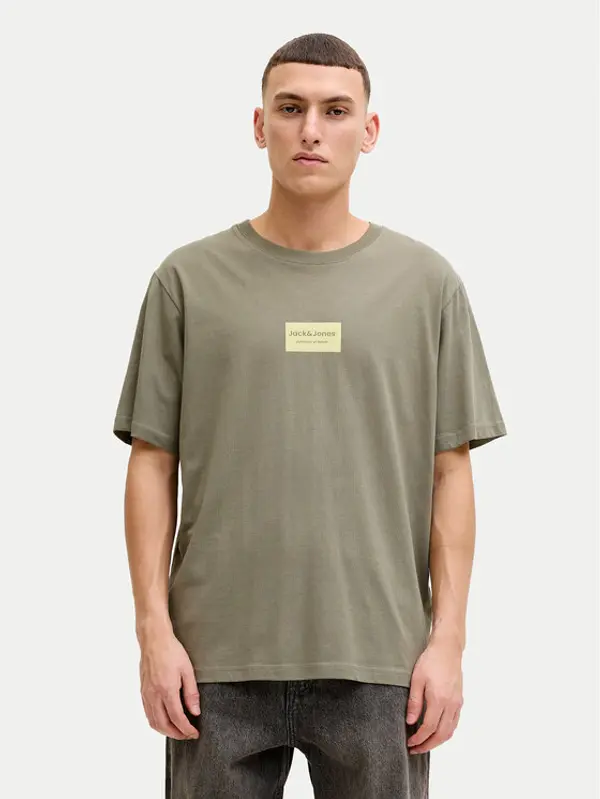 jack & jones Jack & Jones T-shirt Frank 12288092 Smeđa Relaxed Fit
