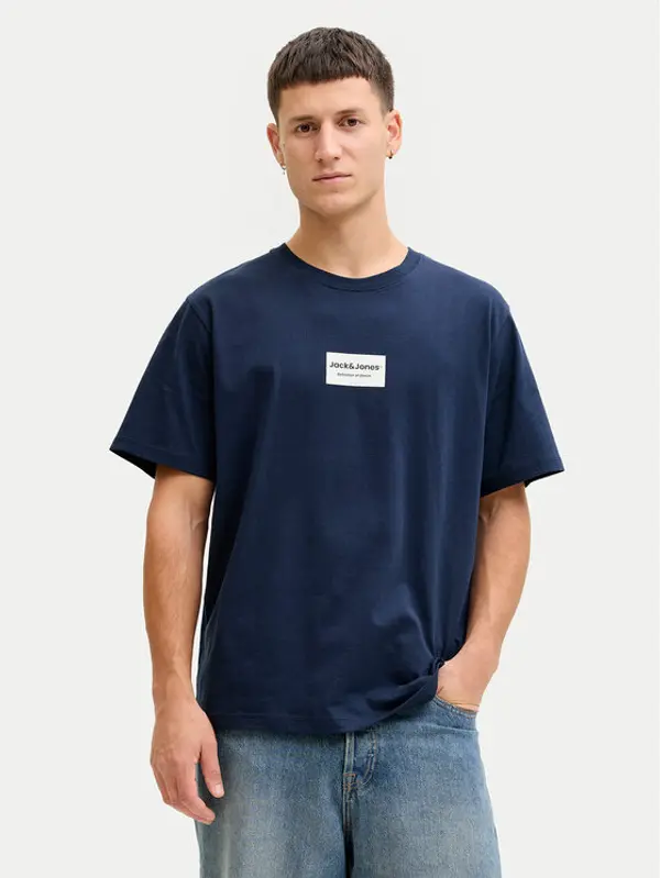jack & jones Jack & Jones T-shirt Frank 12288092 Tamnoplava Relaxed Fit