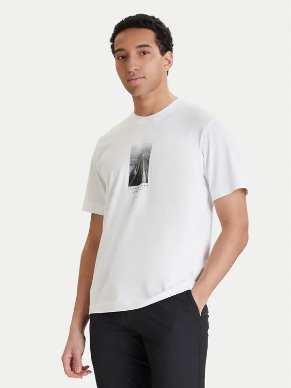 jack & jones Jack & Jones T-shirt Fusion 12289870 Bijela Relaxed Fit