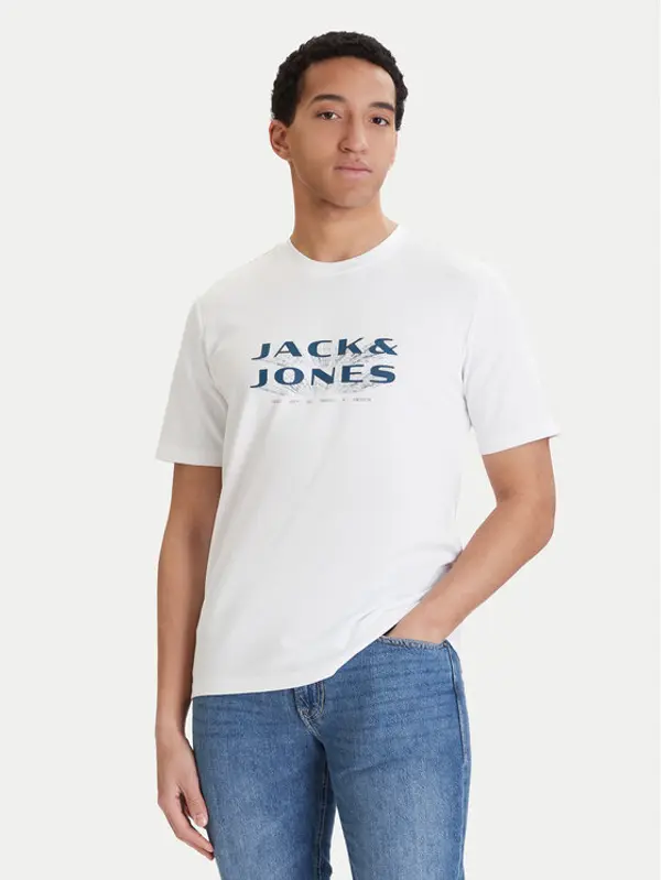 jack & jones Jack & Jones T-shirt Fusion 12289880 Bijela Regular Fit