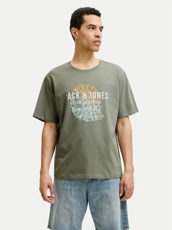 jack & jones Jack & Jones T-shirt Gradient Print 12288094 Siva Regular Fit