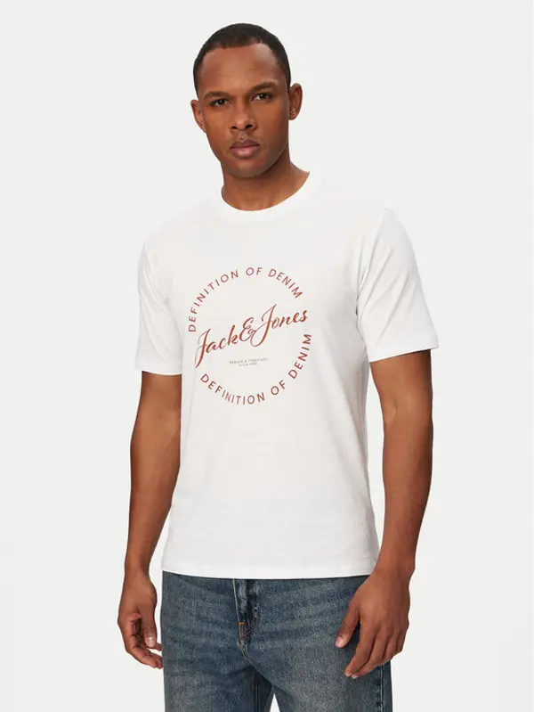 jack & jones Jack & Jones T-shirt Grayson 12288377 Bijela Regular Fit